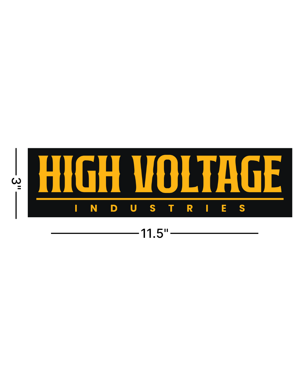 Signature Bumper Sticker - High Voltage Industries