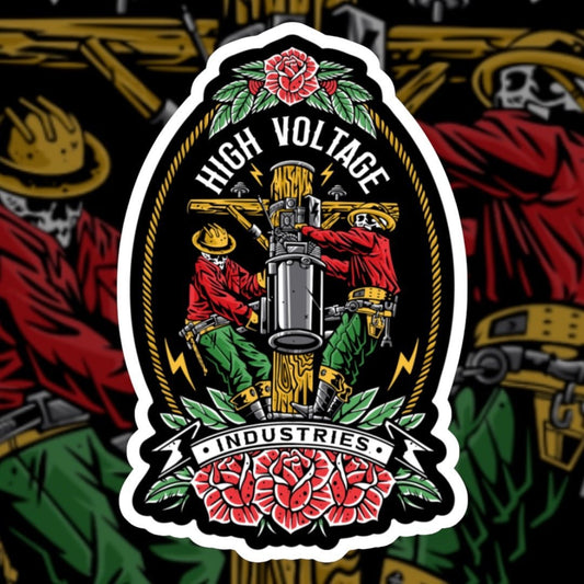 Skeleton Crew Sticker - High Voltage Industries