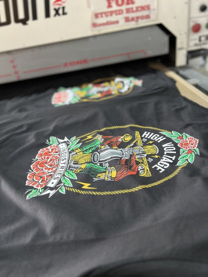 Skeleton Crew Tee - Made in USA - High Voltage Industries