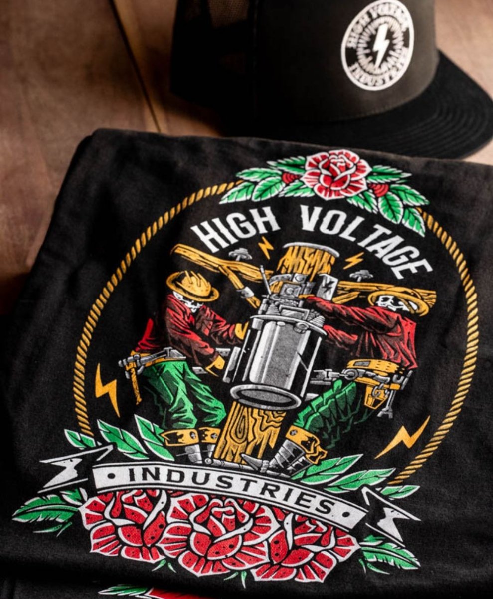 Skeleton Crew Tee - Made in USA - High Voltage Industries