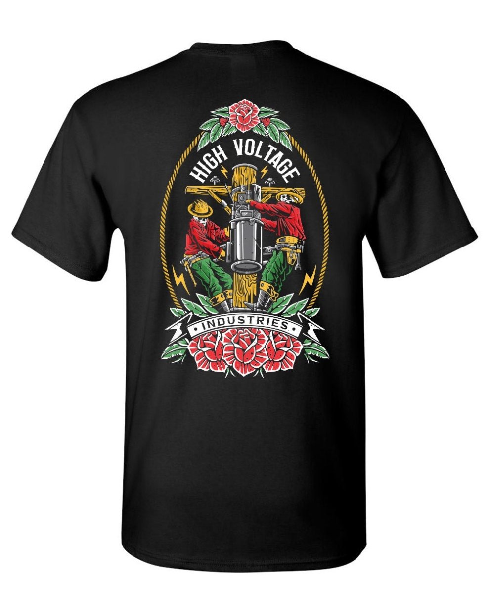 Skeleton Crew Tee - Made in USA - High Voltage Industries