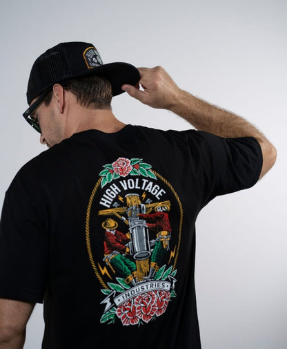 Skeleton Crew Tee - Made in USA - High Voltage Industries