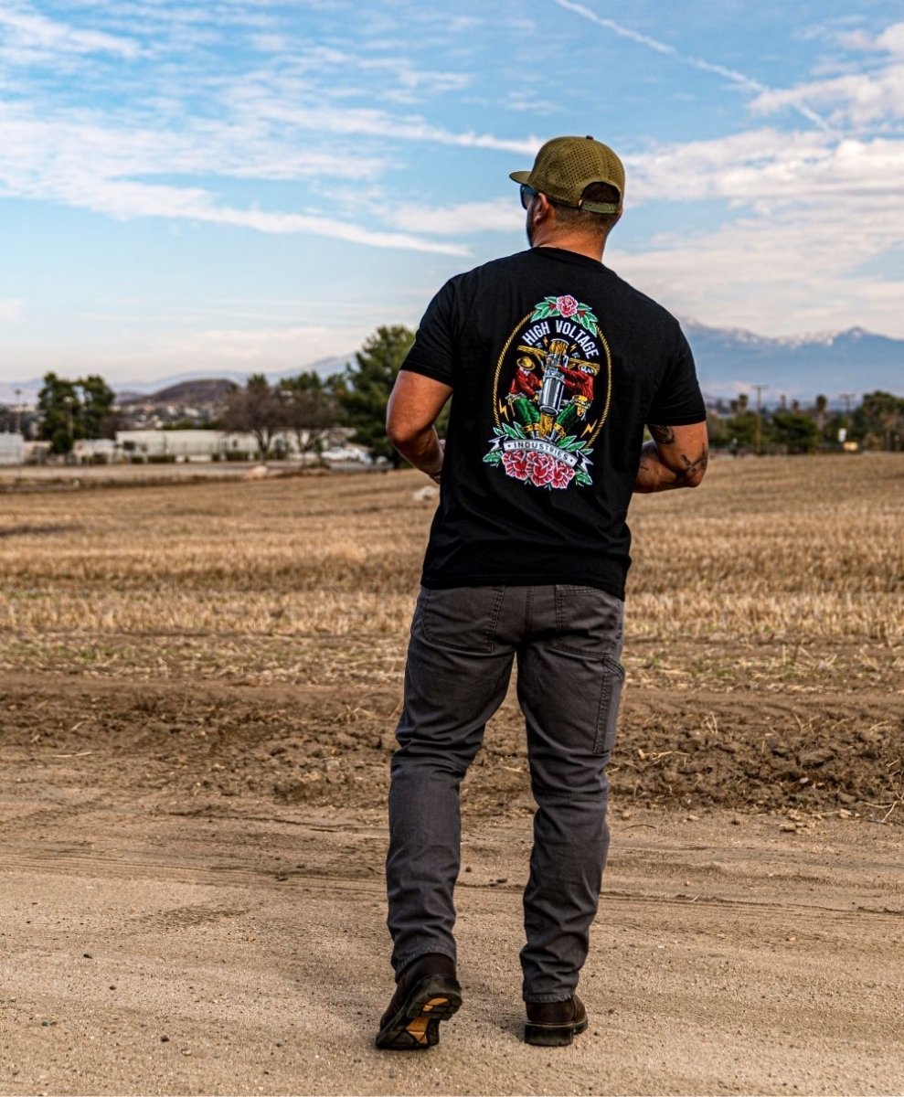Skeleton Crew Tee - Made in USA - High Voltage Industries
