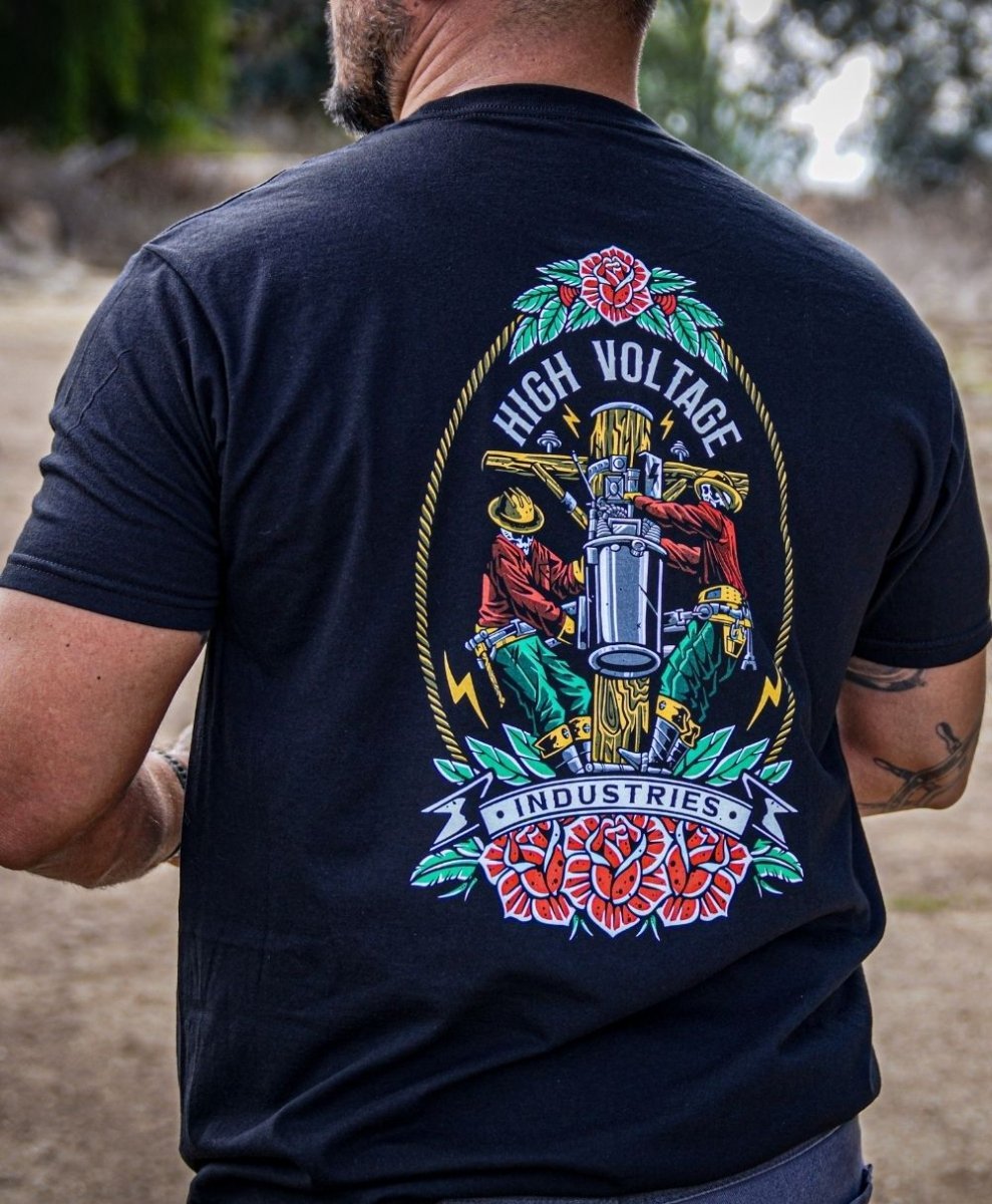 Skeleton Crew Tee - Made in USA - High Voltage Industries