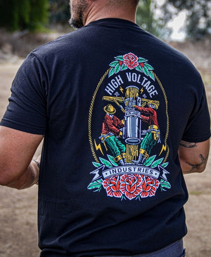 Skeleton Crew Tee - Made in USA - High Voltage Industries