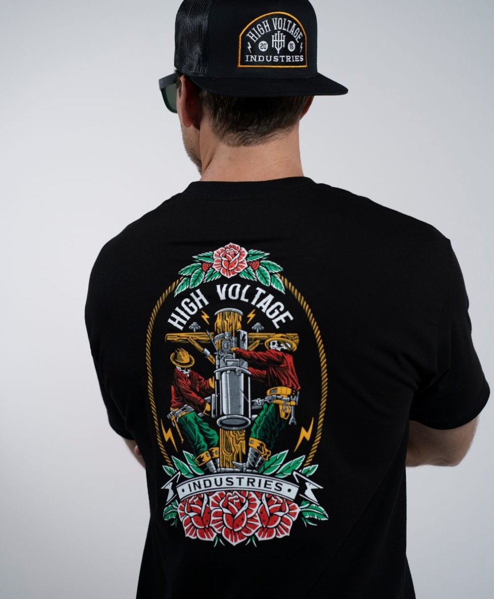 Skeleton Crew Tee - Made in USA - High Voltage Industries