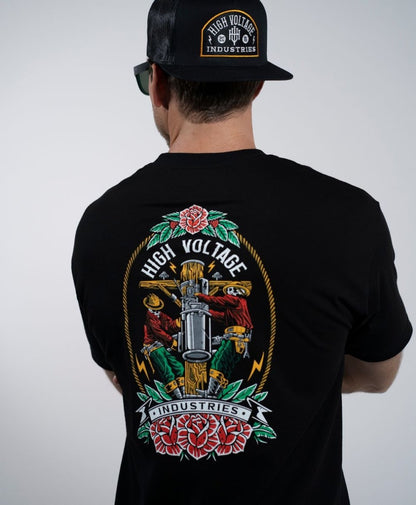 Skeleton Crew Tee - Made in USA - High Voltage Industries