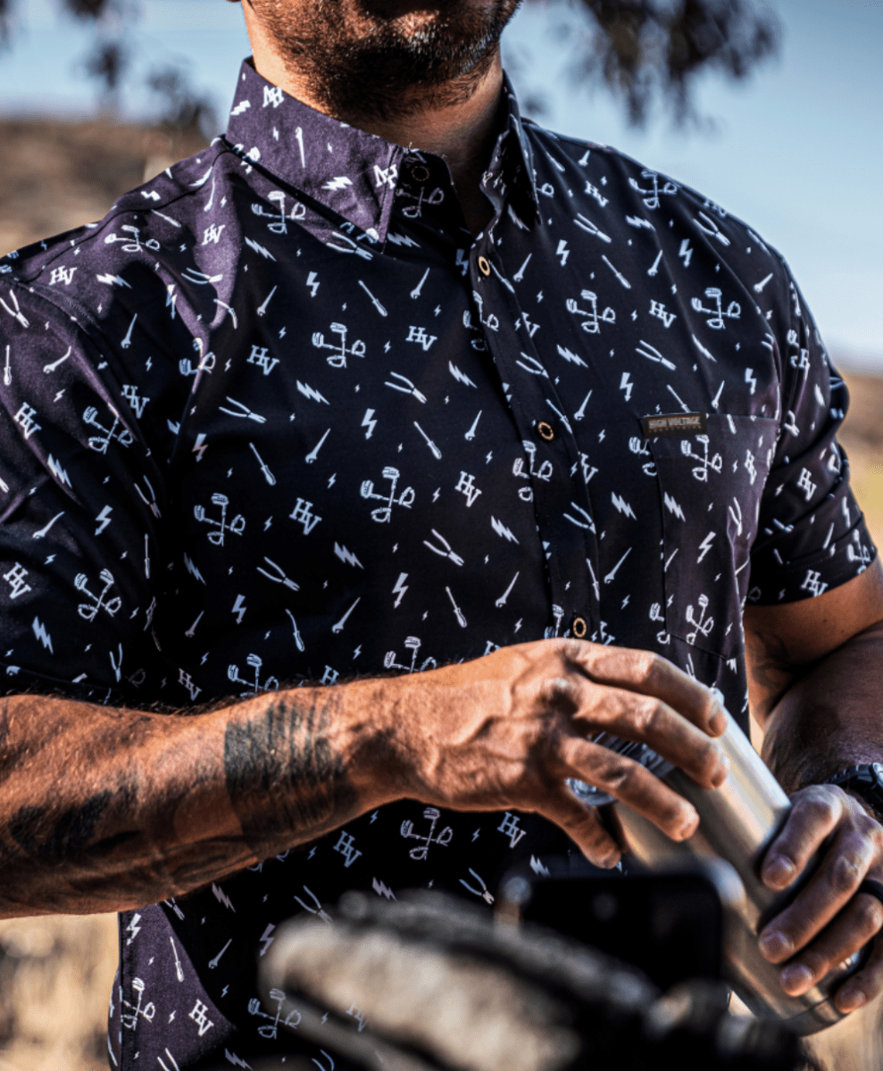 Splice Job Button Up - High Voltage Industries