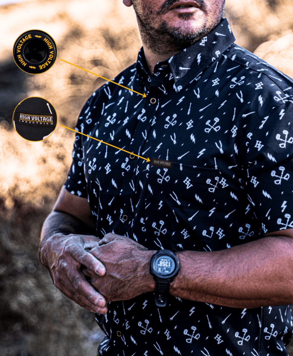 Splice Job Button Up - High Voltage Industries