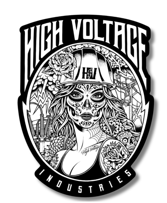 Sugar Skull Sticker - High Voltage Industries