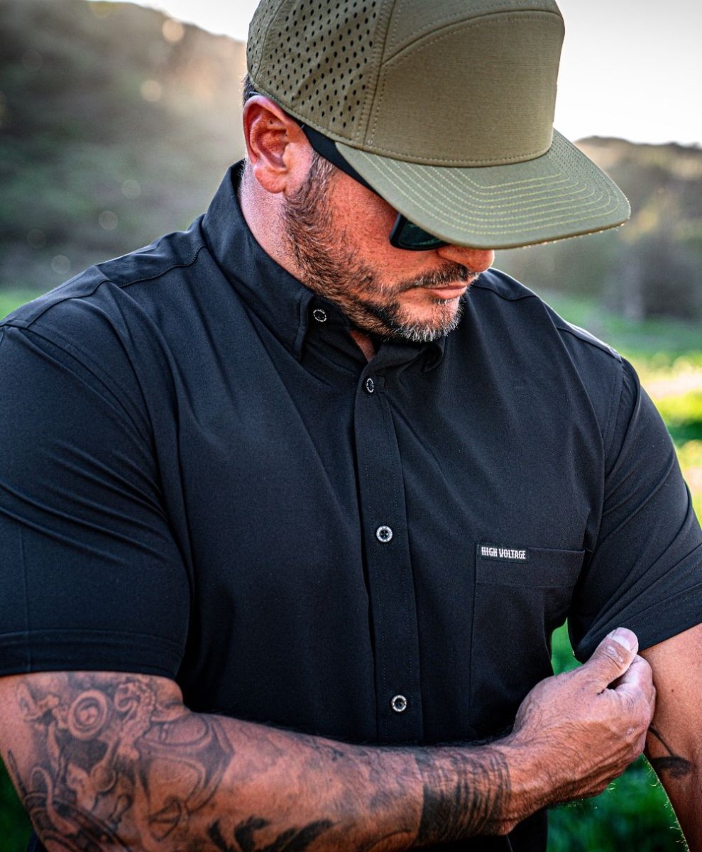 The Foreman Button Up (Black) - High Voltage Industries
