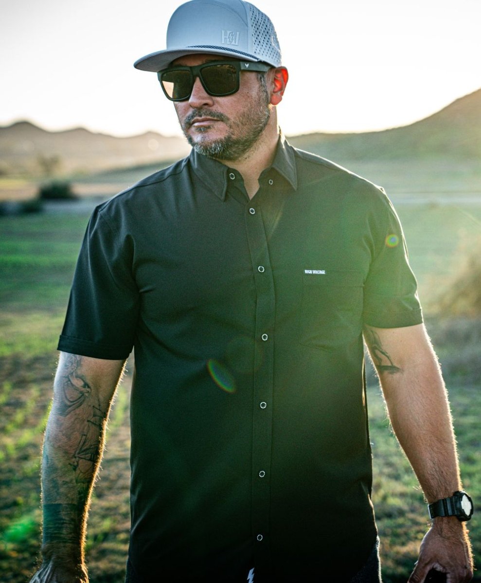 The Foreman Button Up (Black) - High Voltage Industries