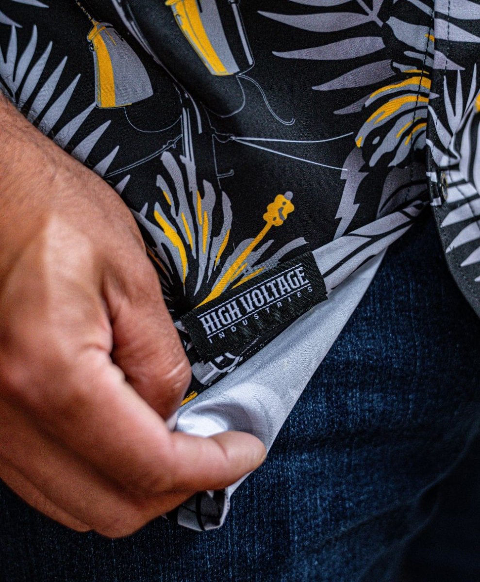The Islander Button Up (Blackout) - High Voltage Industries