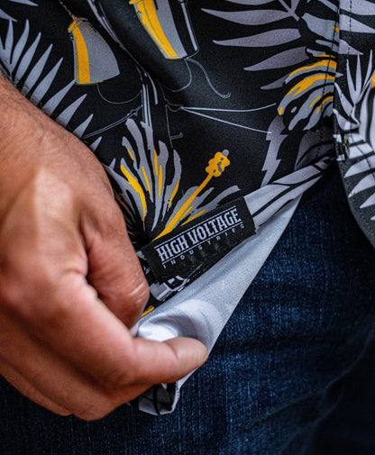 The Islander Button Up (Blackout) - High Voltage Industries