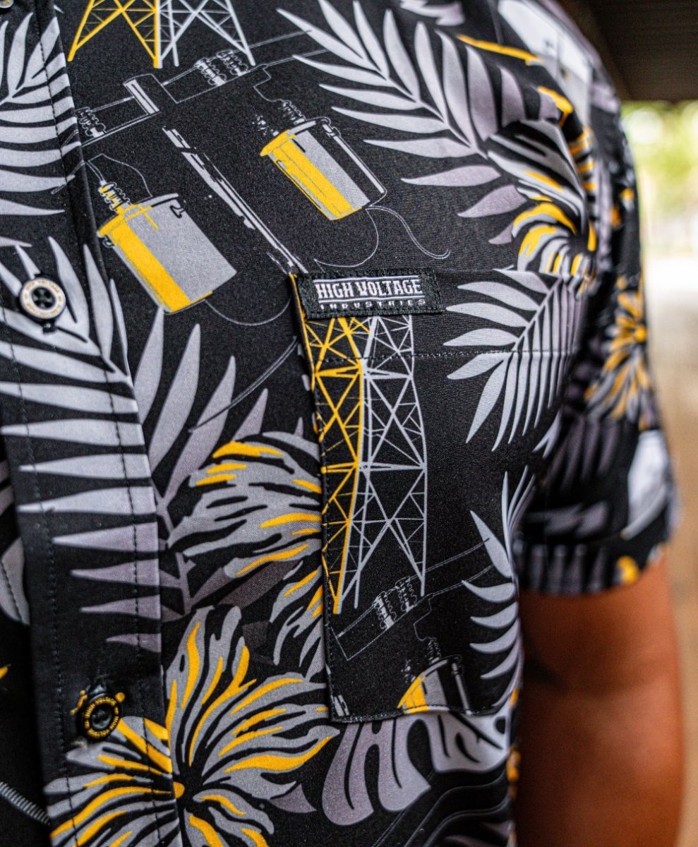 The Islander Button Up (Blackout) - High Voltage Industries