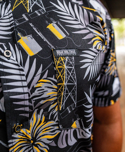 The Islander Button Up (Blackout) - High Voltage Industries