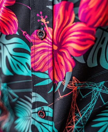 The Islander Button Up (Neon) - High Voltage Industries