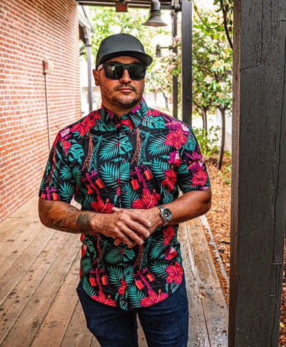 The Islander Button Up (Neon) - High Voltage Industries