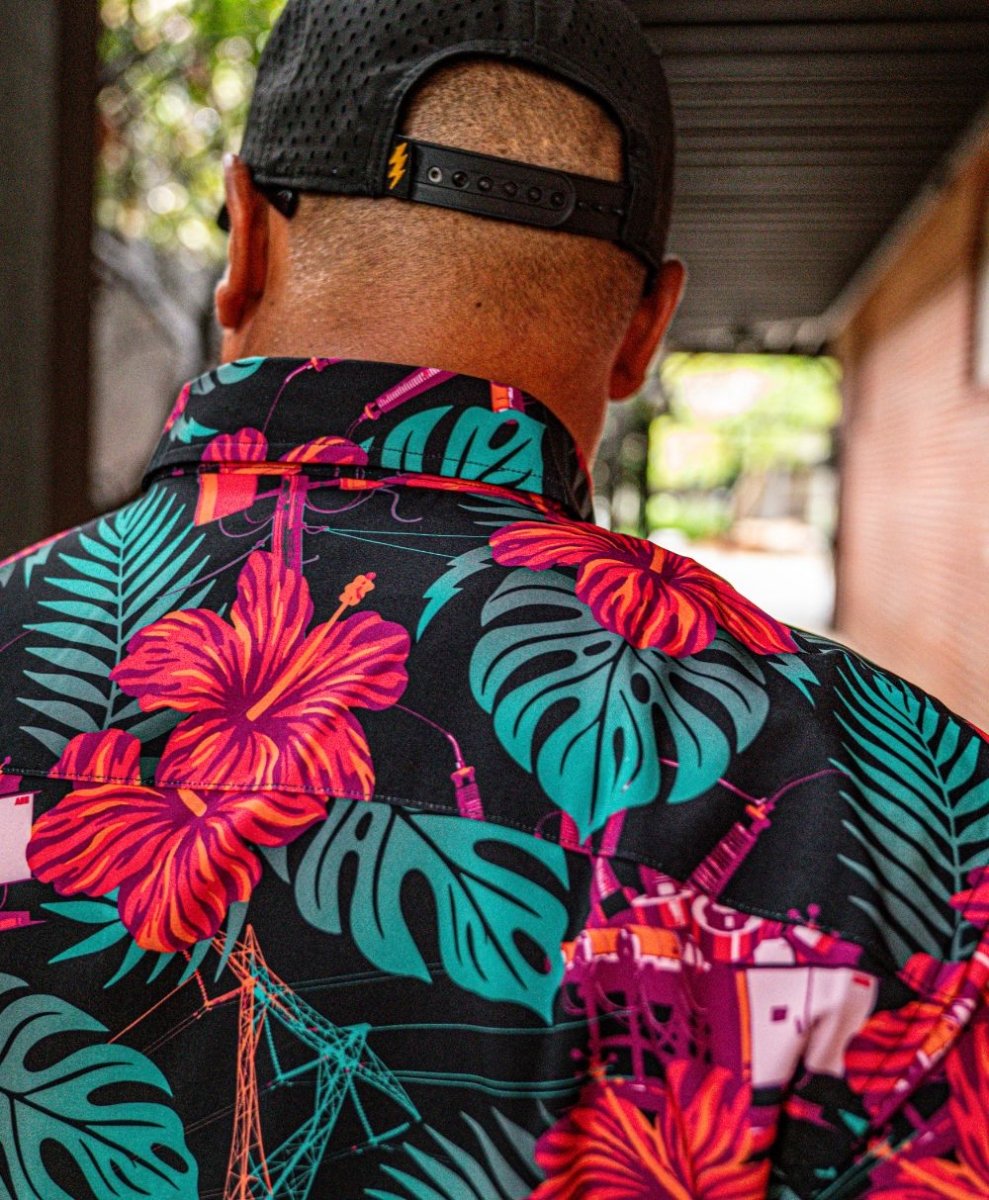 The Islander Button Up (Neon) - High Voltage Industries