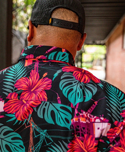 The Islander Button Up (Neon) - High Voltage Industries