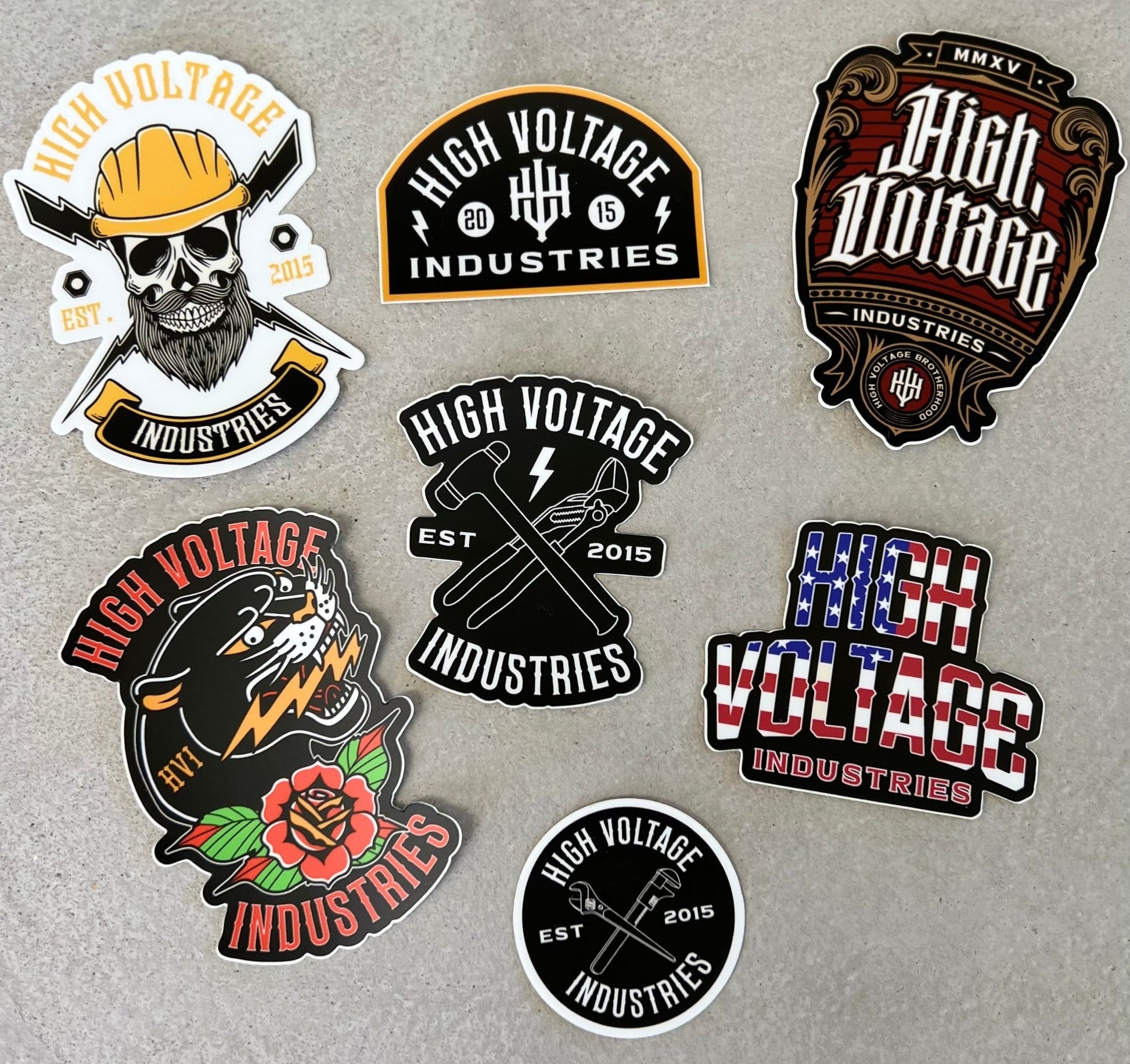 Throwback Sticker Pack (7 stickers) - High Voltage Industries