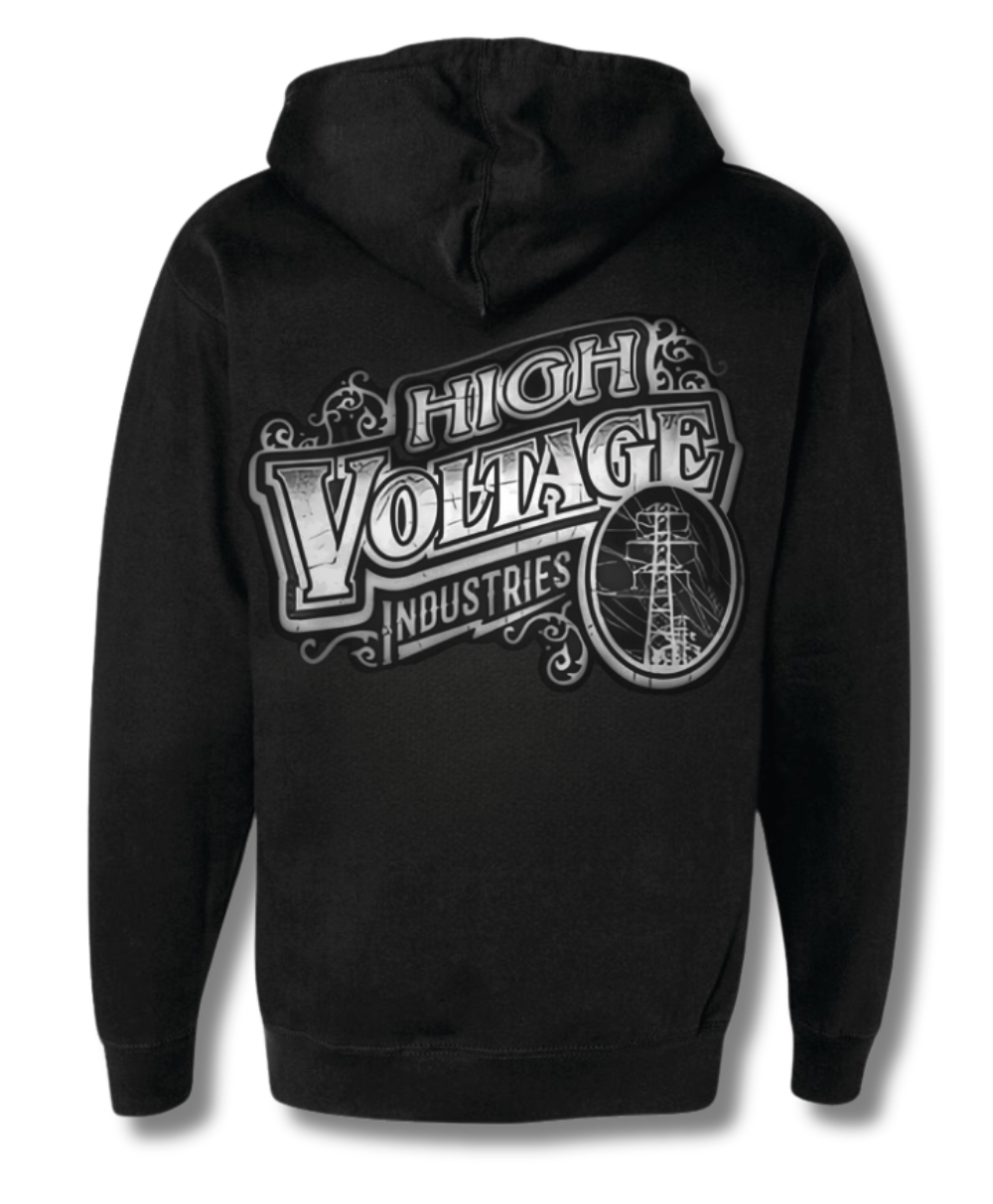 Vintage Logo Hoodie - High Voltage Industries