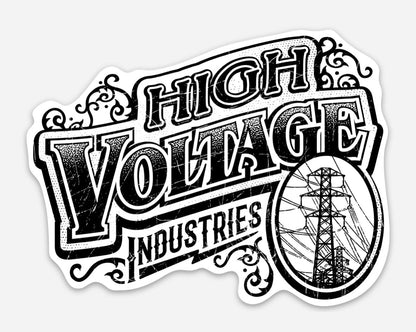 Vintage Logo Sticker - High Voltage Industries