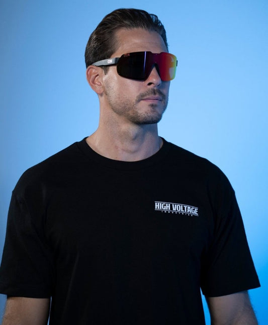 Vintage Logo Tee - Made in USA - High Voltage Industries