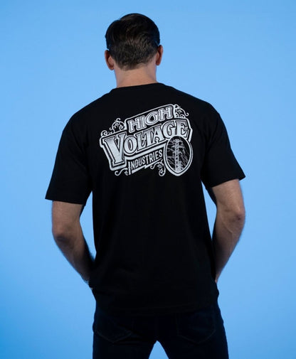 Vintage Logo Tee - Made in USA - High Voltage Industries