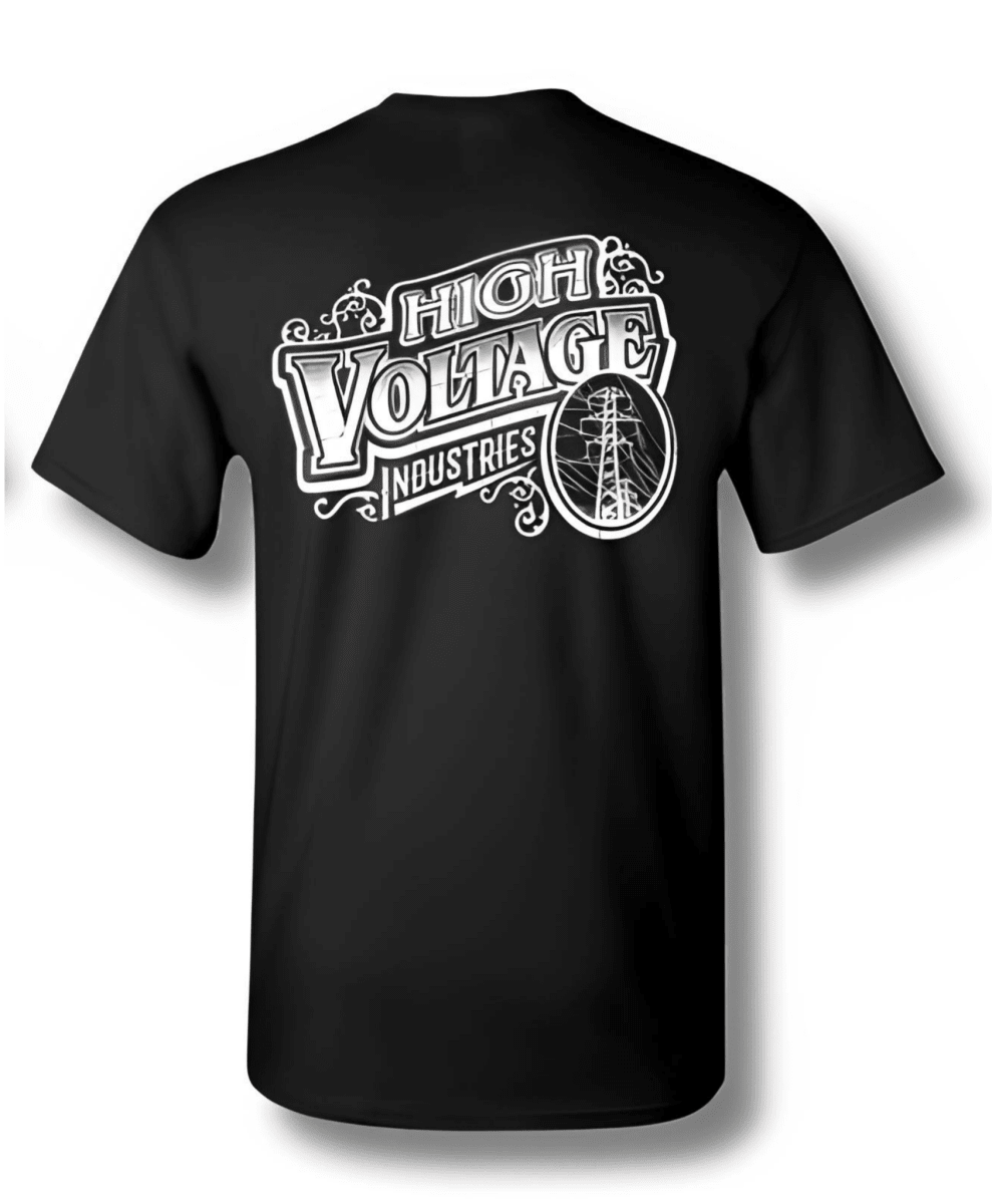 Vintage Logo Tee - Made in USA - High Voltage Industries