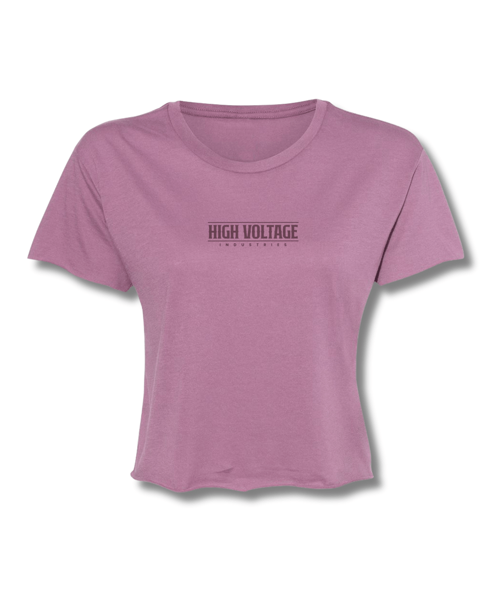 Vixen Ladies Crop Top (Rosewood) - High Voltage Industries