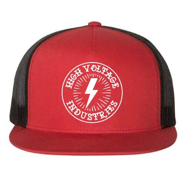 Red/Black Bolt Trucker